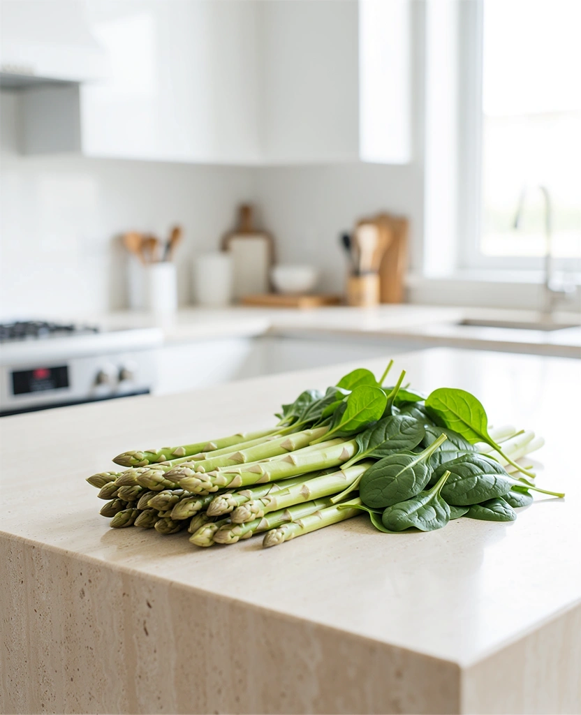 Frisches Gemüse in einer modernen Umgebung