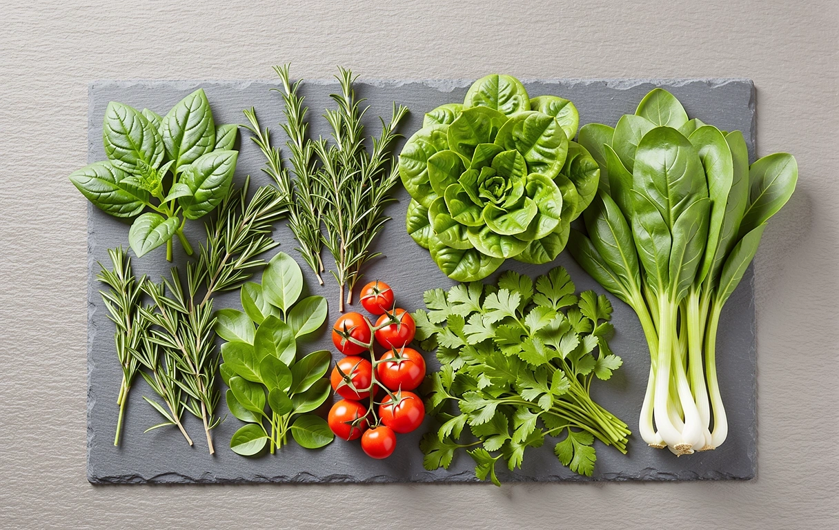 Frische gesunde Lebensmittel als Symbol für unsere Arbeit